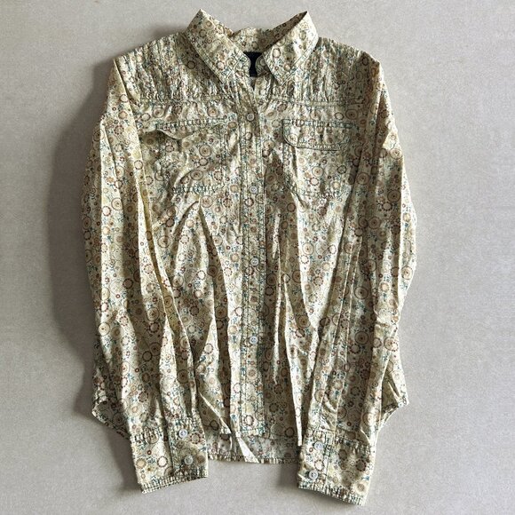 Vintage Y2K Floral Print Button Down Shirt ASO Ice Princess - Picture 4 of 8